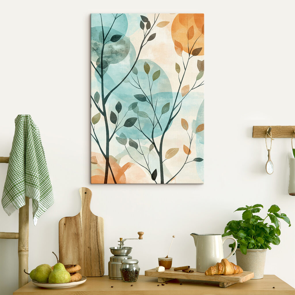 Bladtakken voor pastelcirkels — interieur 2