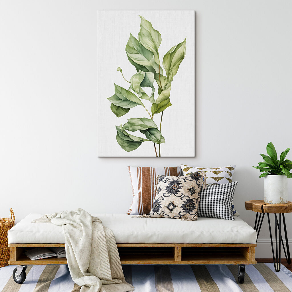 Groene bladeren met nerven — interieur 2