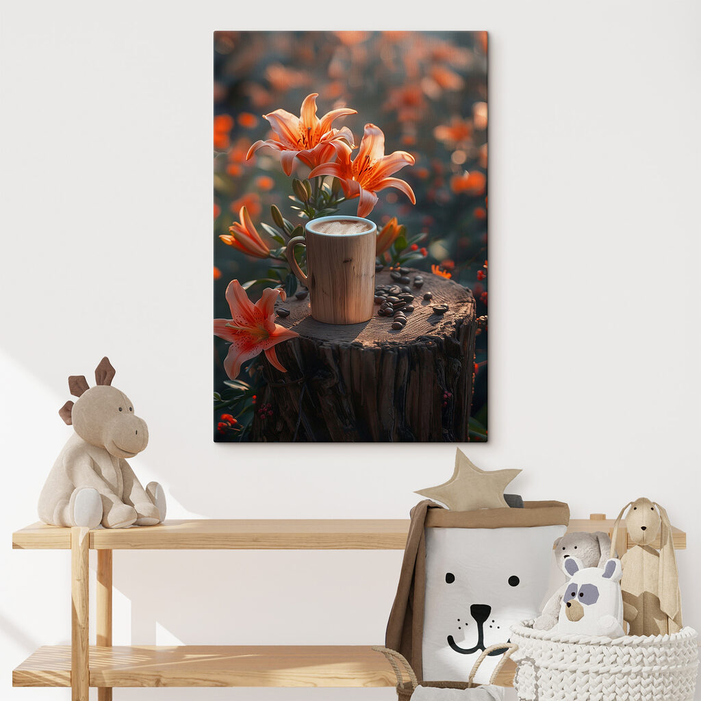 Koffie tussen oranje lelies — interieur 2