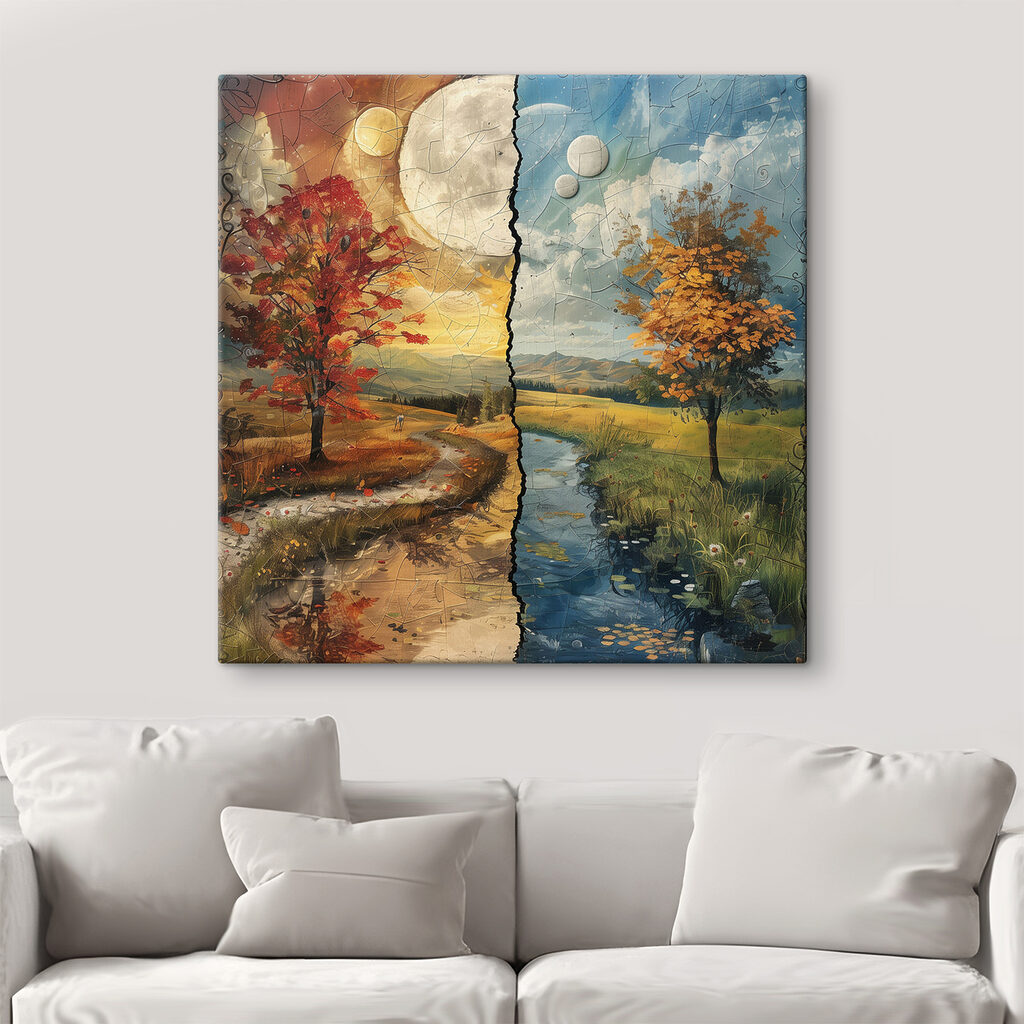 Twee landschappen onder maanlicht — interieur 2