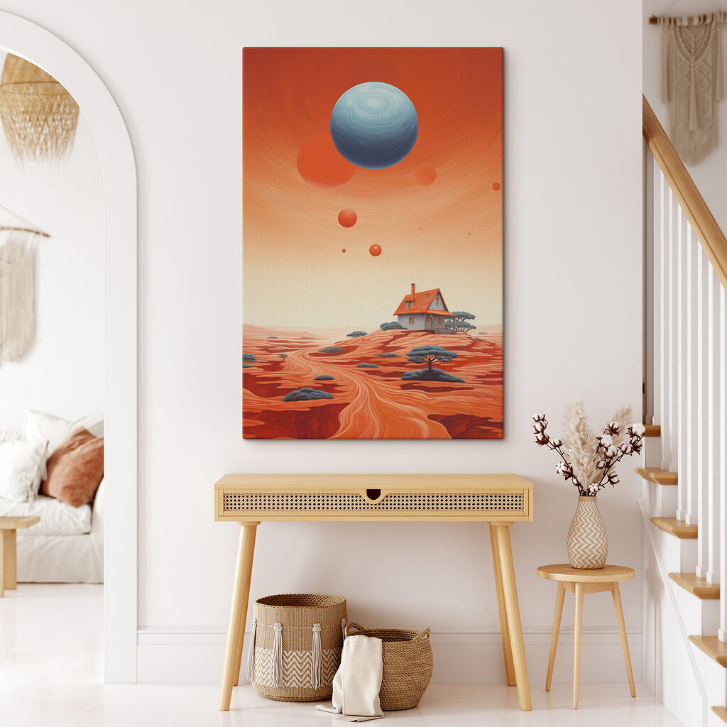 Huis onder zwevende planeten — interieur 1