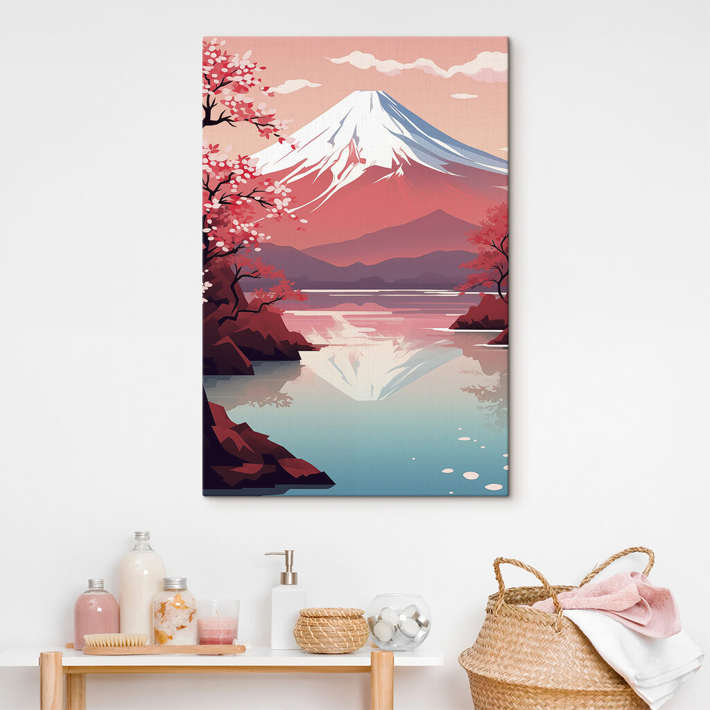 Sneeuwberg in roze spiegeling — interieur 2