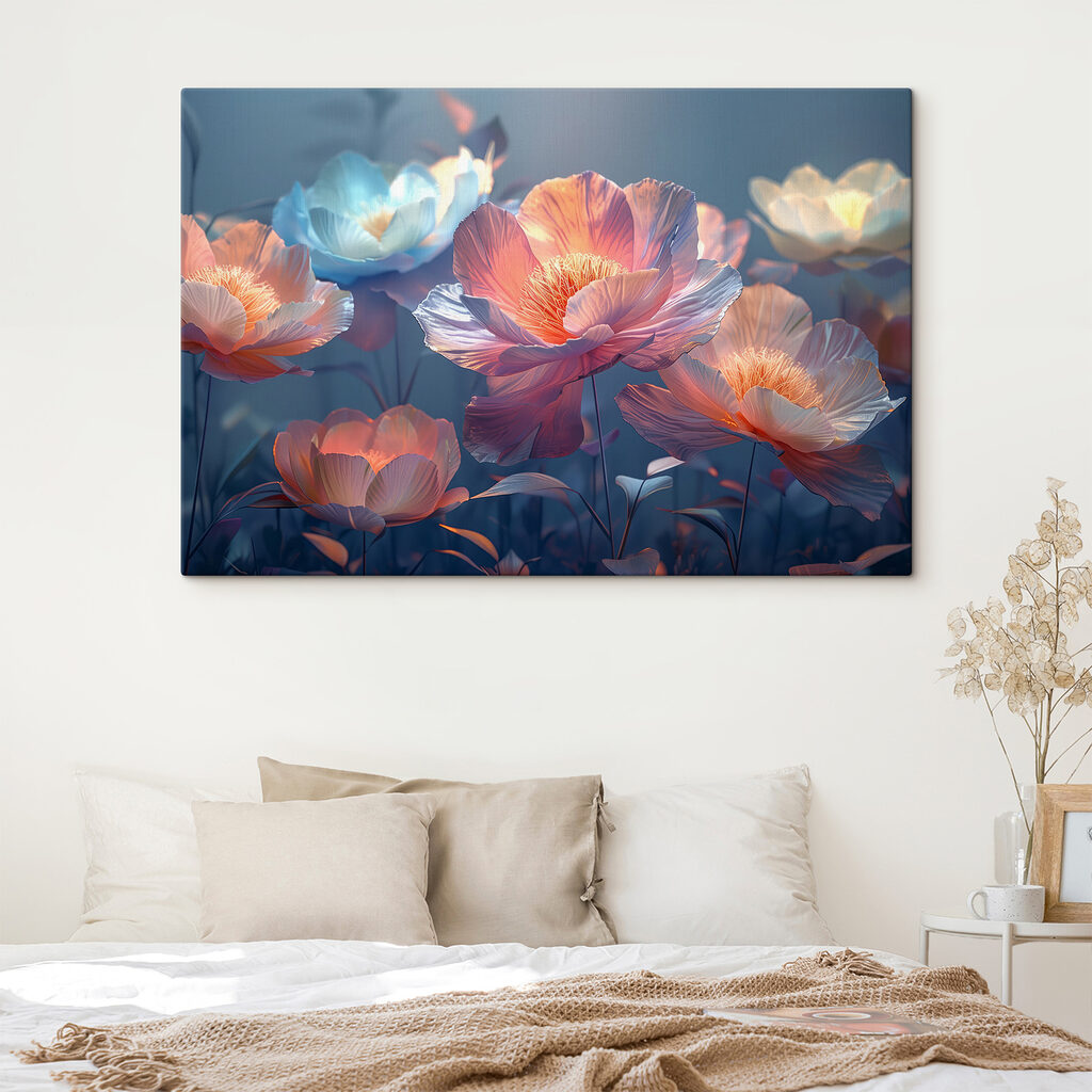 Bloemen in lichte avondglans — interieur 2