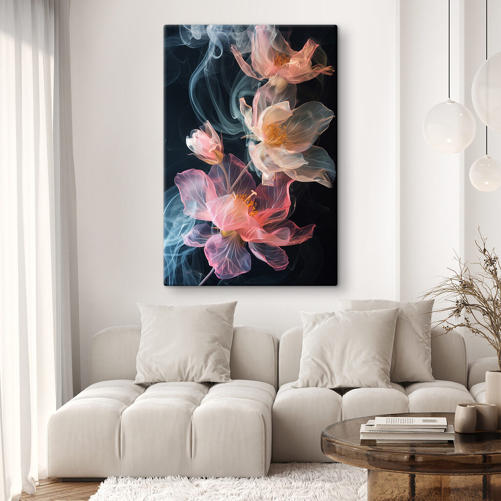 Bloemen van gekleurde rook — interieur 2