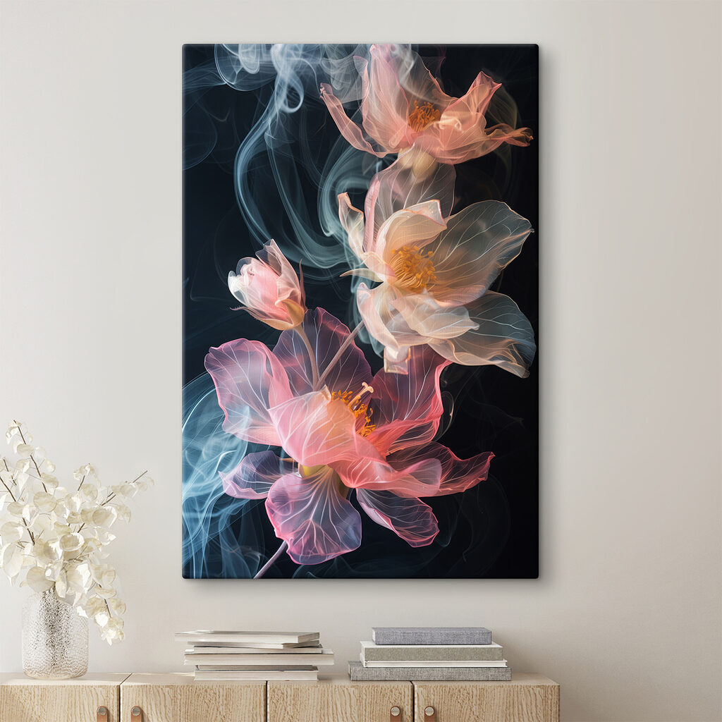Bloemen van gekleurde rook — interieur 1