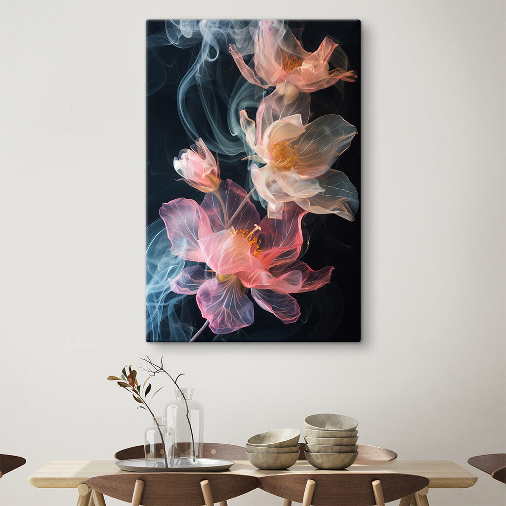 Bloemen van gekleurde rook — interieur 3
