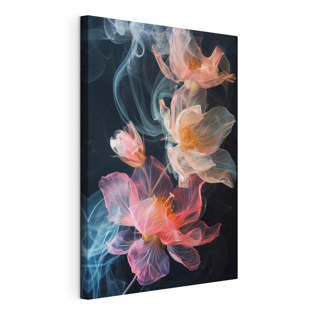 Bloemen van gekleurde rook — productweergave