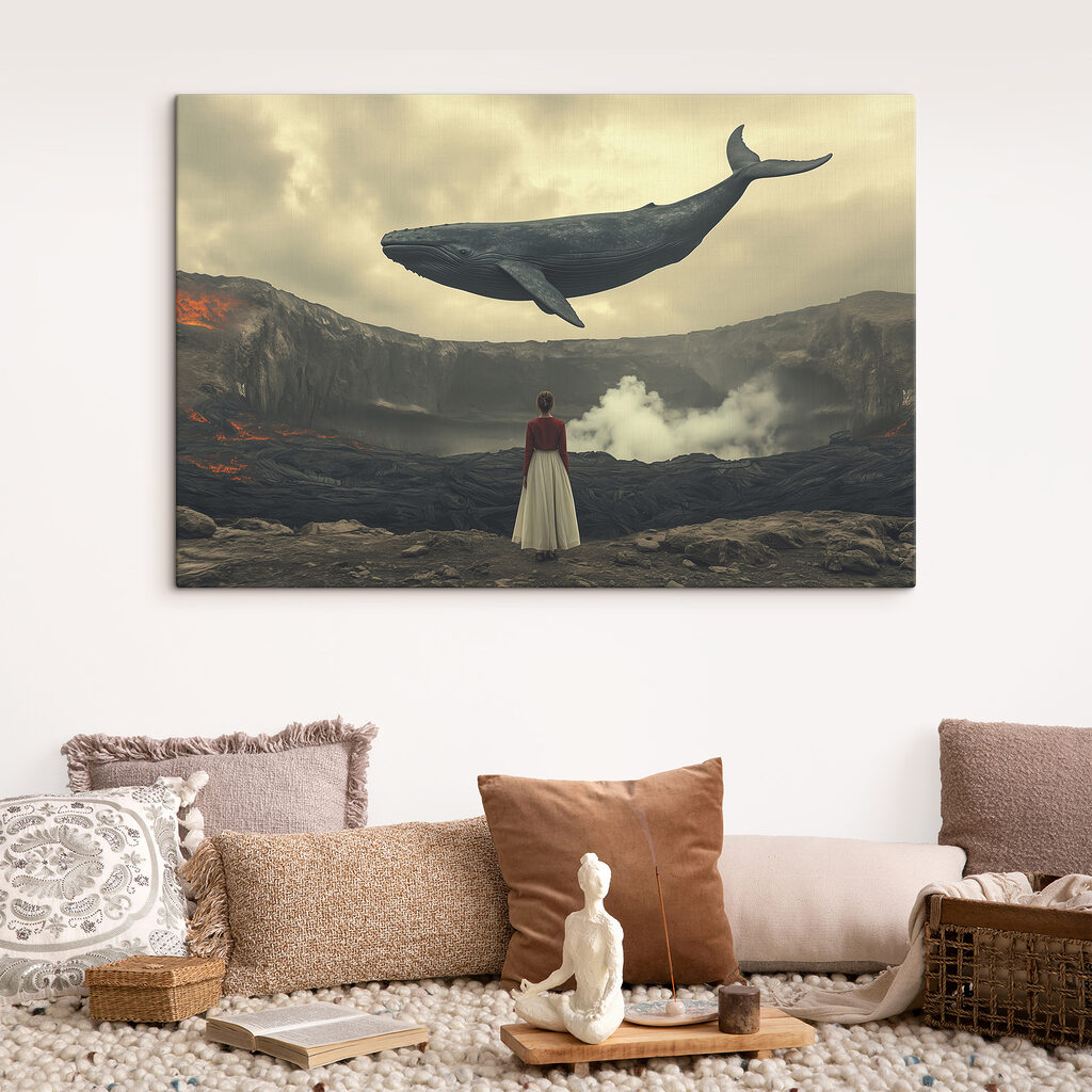 Walvis boven stille bergen — interieur 2