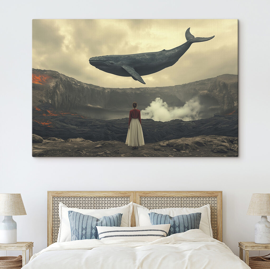 Walvis boven stille bergen — interieur 3