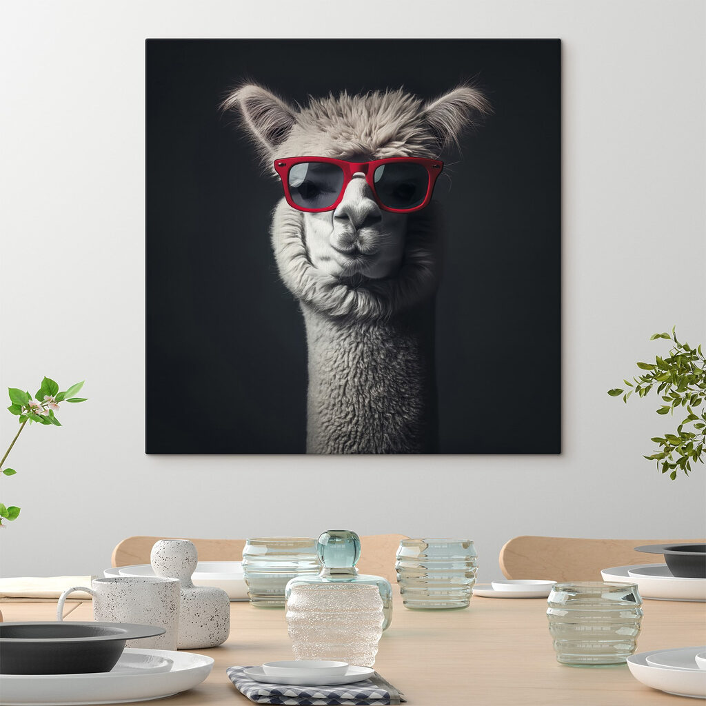 Lama met rode bril — interieur 4