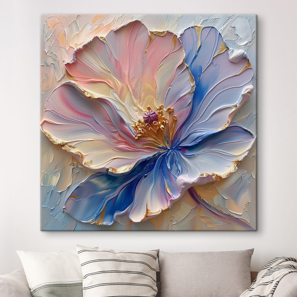Bloem met kleurrijke randen — interieur 1