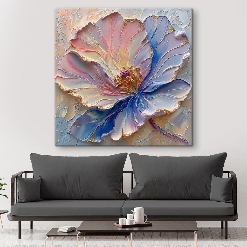 Bloem met kleurrijke randen — interieur 3