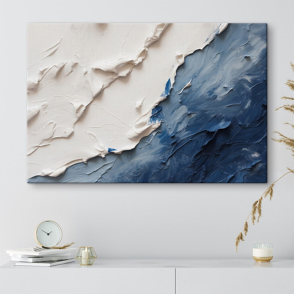 Wit schuift over diepblauw — interieur 5
