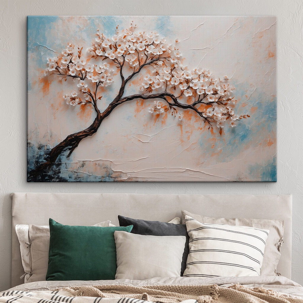 Bloesem aan gebogen tak — interieur 1