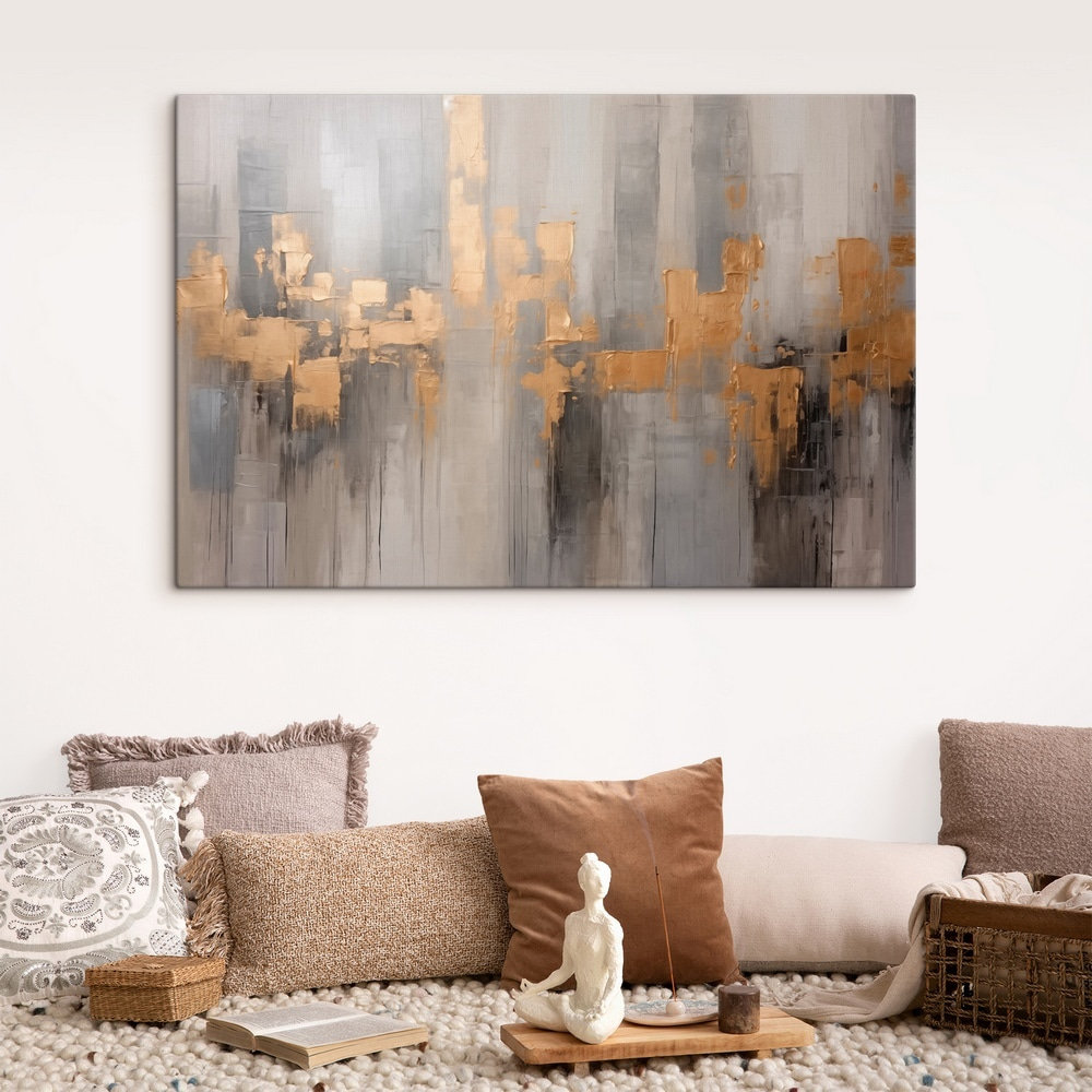 Goudkleurige vlakken in nevel — interieur 1