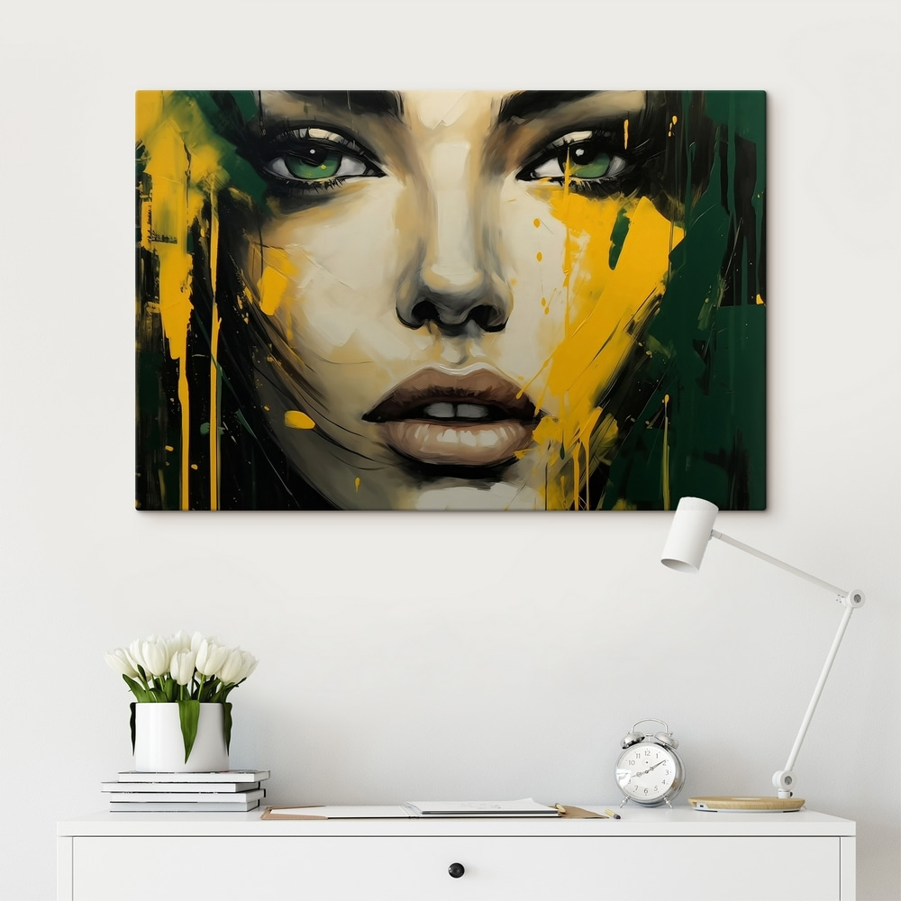 Ogen achter gele verf — interieur 1