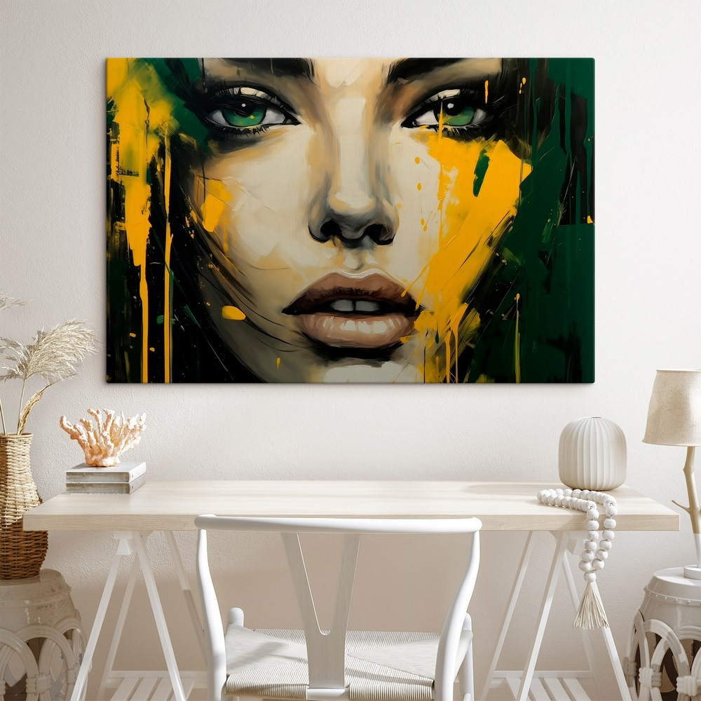 Ogen achter gele verf — interieur 2