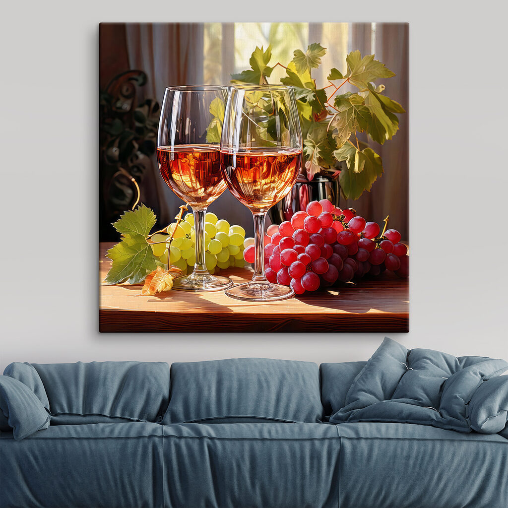 Wijn bij het raam — interieur 1