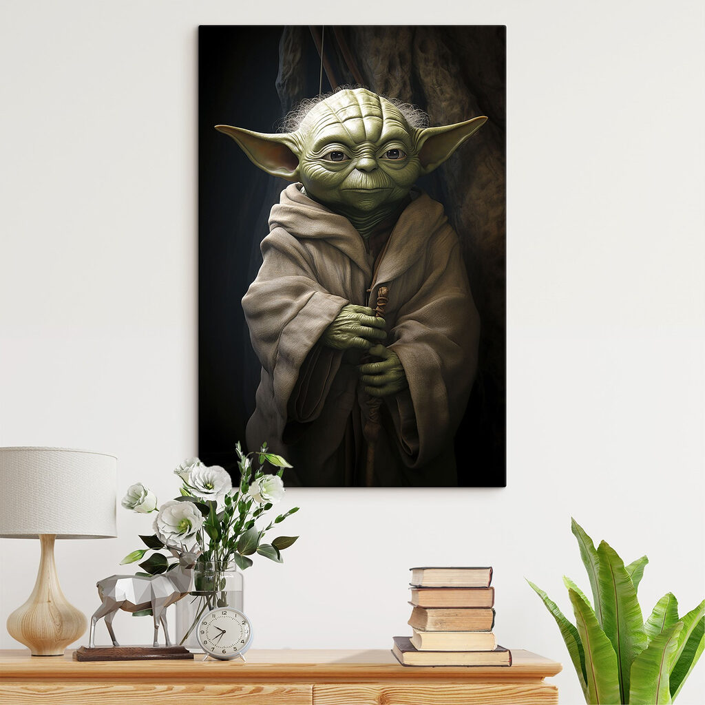 Yoda in donkere plooien — interieur 2