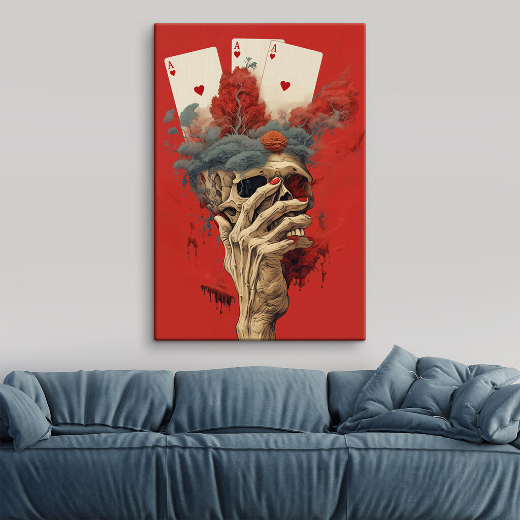 Schedel met een azenkroon — interieur 1