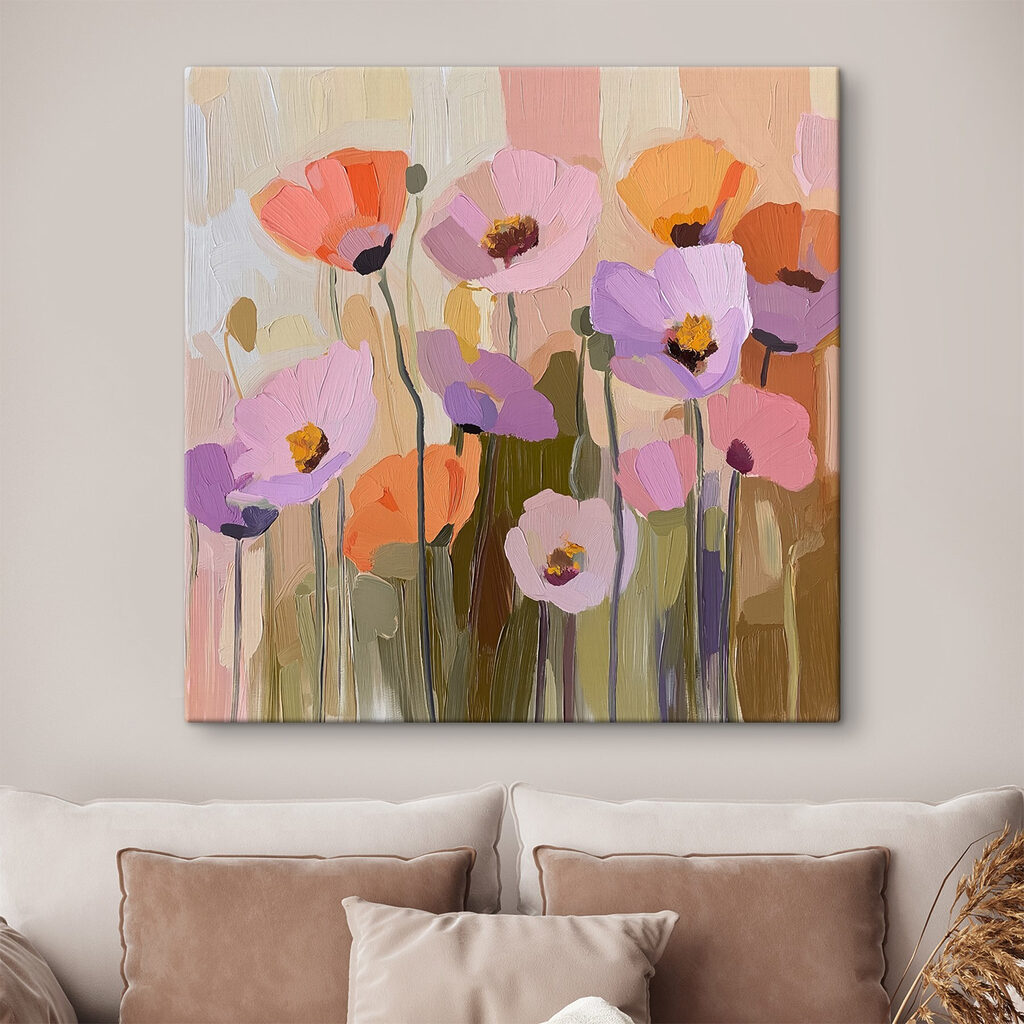 Bloemen in kleine kleurvlakken — interieur 2
