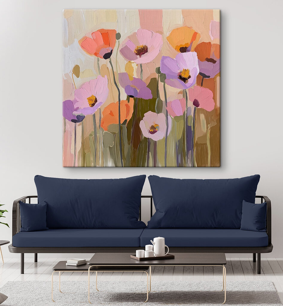 Bloemen in kleine kleurvlakken — interieur 3