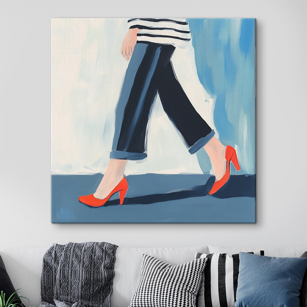 Rode hakken in beweging — interieur 1