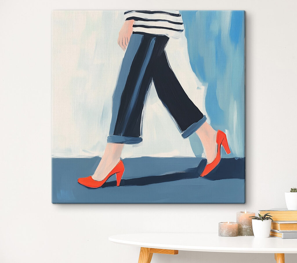 Rode hakken in beweging — interieur 2