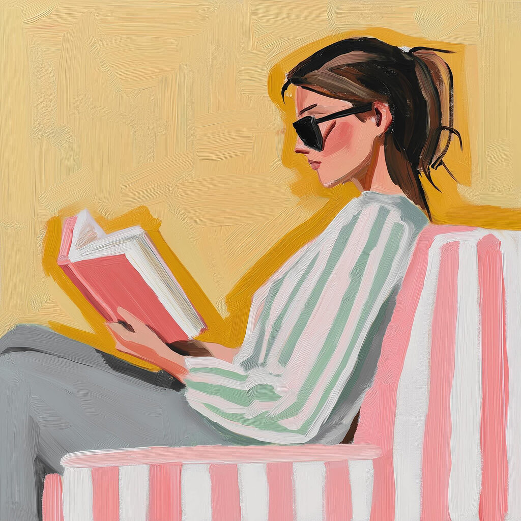 Lezen in roze strepen — volledig ontwerp