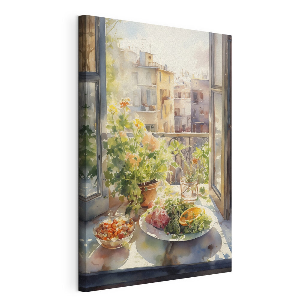 Lunch bij het balkon — productweergave