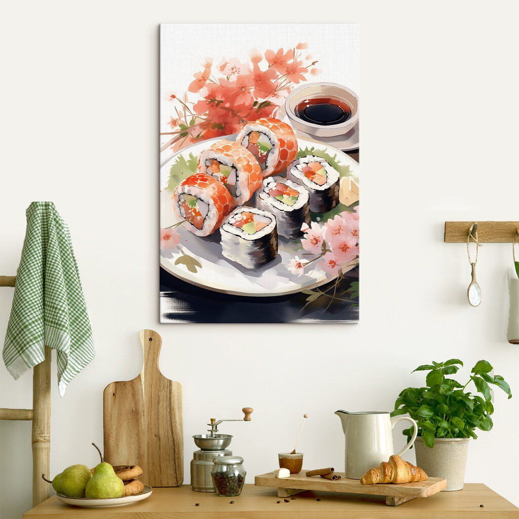 Sushi naast een herfsttak — interieur 3