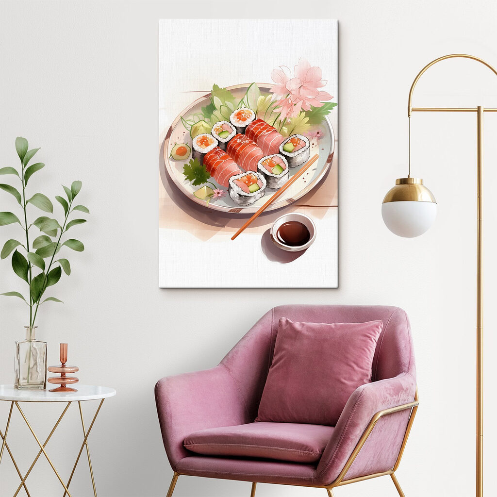 Sushi onder een bloesemtak — interieur 2