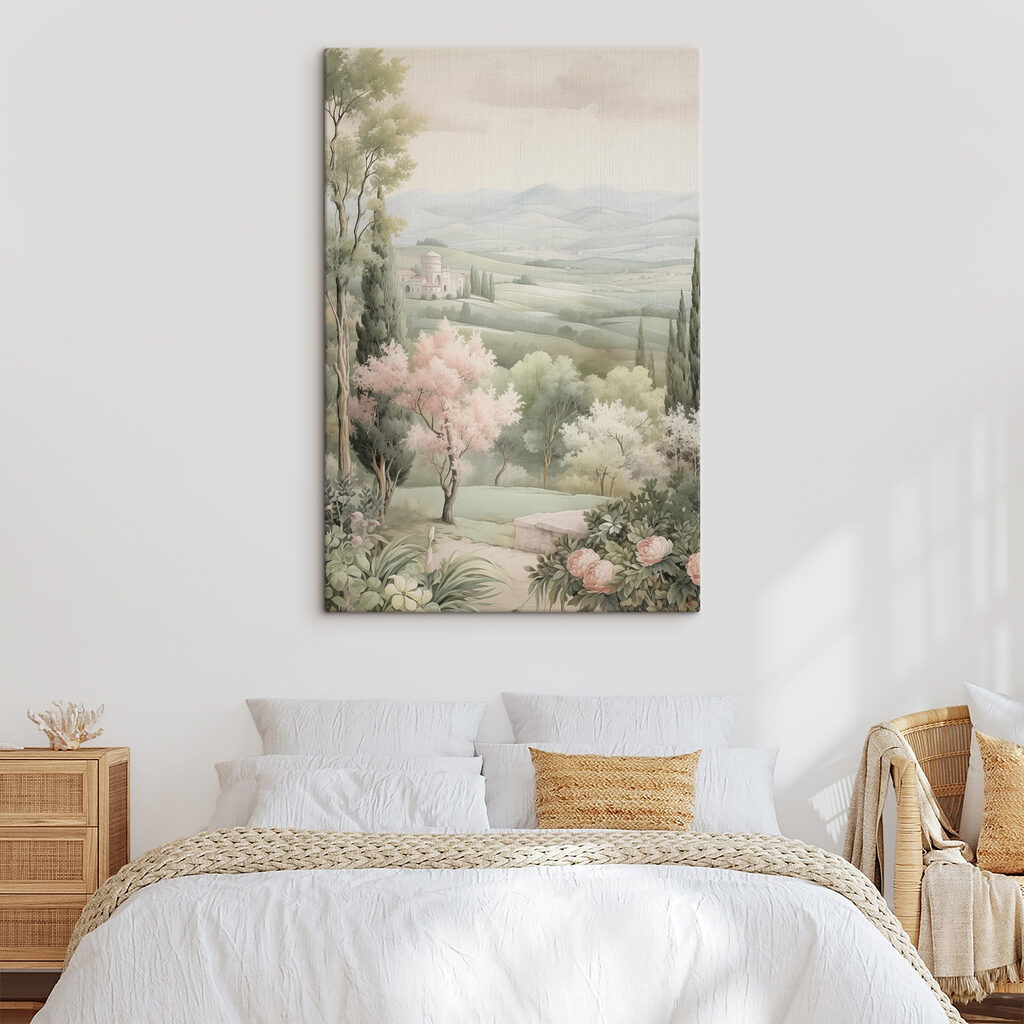 Bloesembomen boven het dal — interieur 2