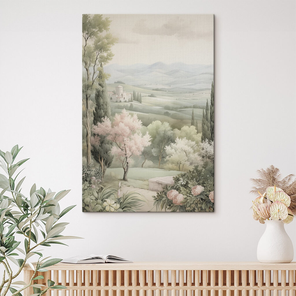 Bloesembomen boven het dal — interieur 1
