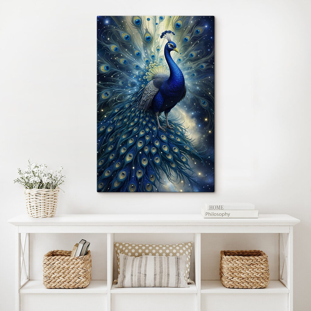 Majestueuze pauw in kosmische pracht — interieur 2