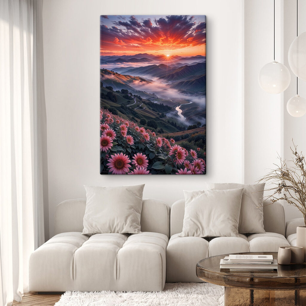 Bloemen boven het bergdal — interieur 1