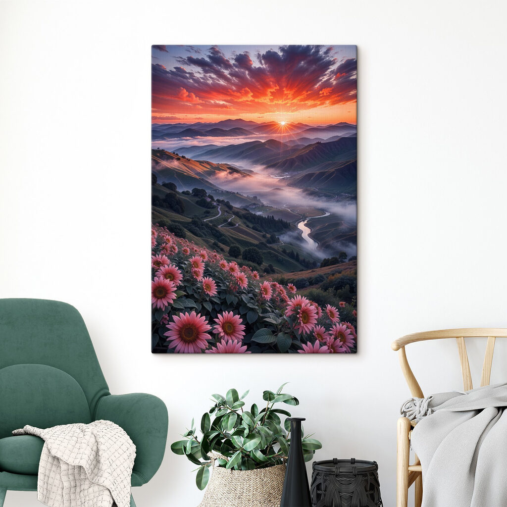 Bloemen boven het bergdal — interieur 2
