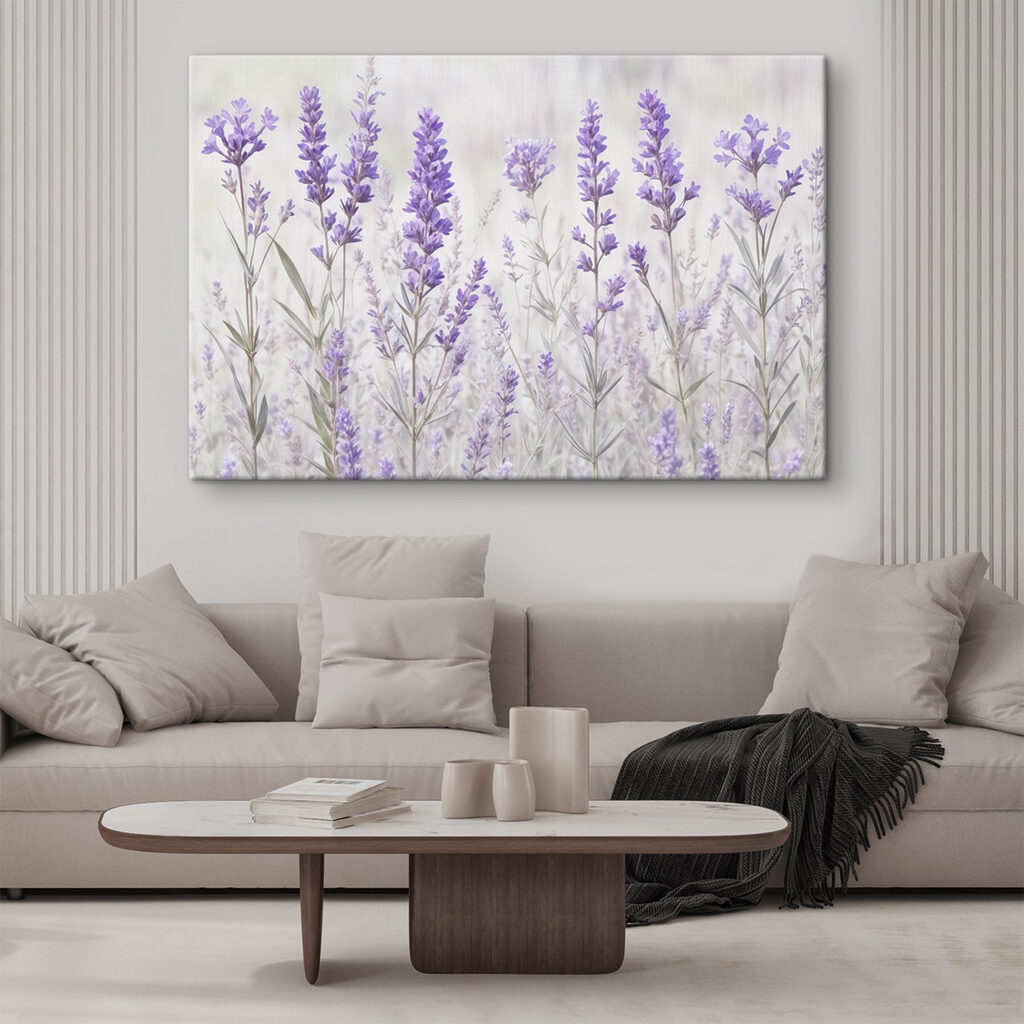 Lavendel in bleke waterverf — interieur 1