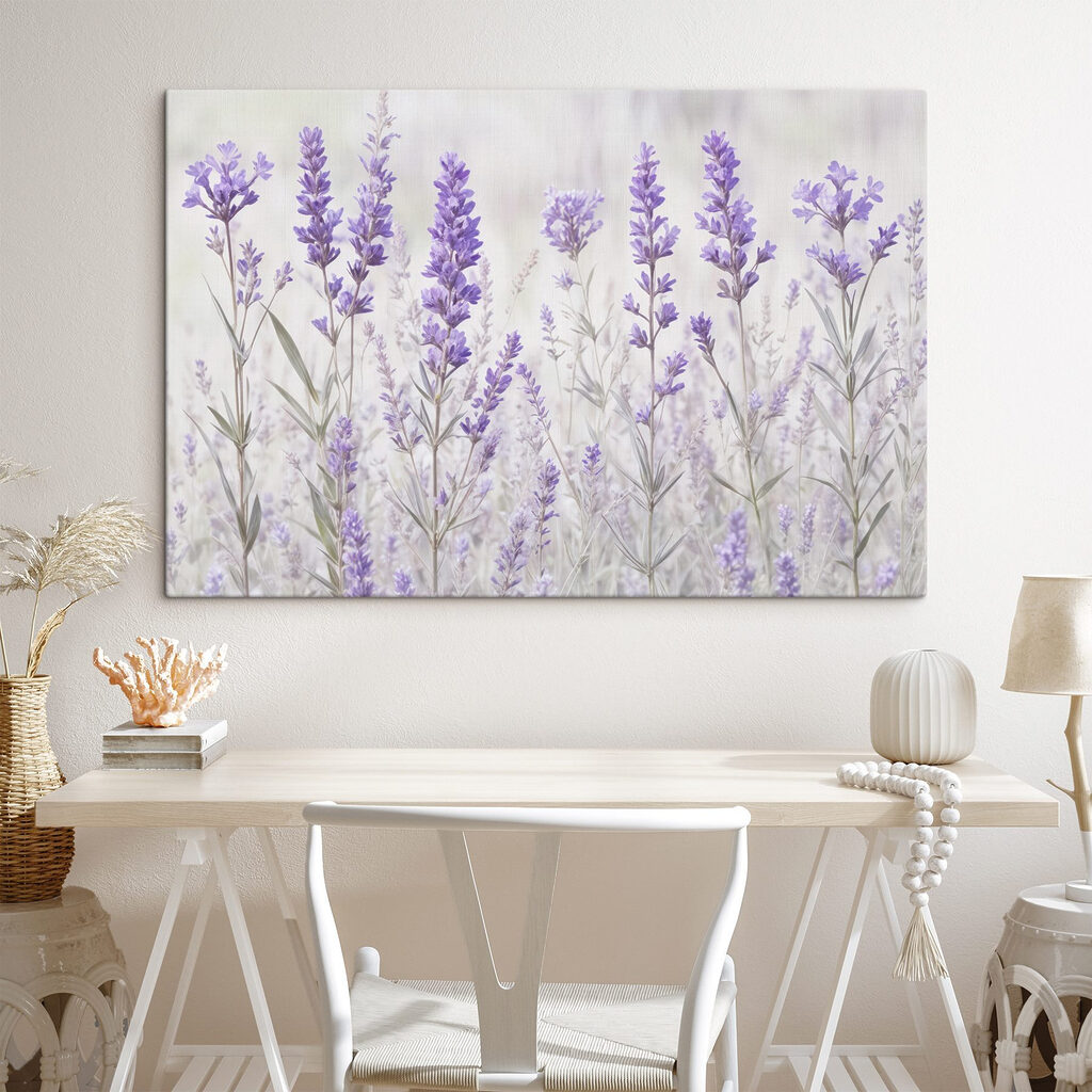 Lavendel in bleke waterverf — interieur 2