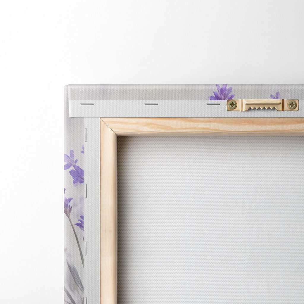 Lavendel in bleke waterverf — achterkant