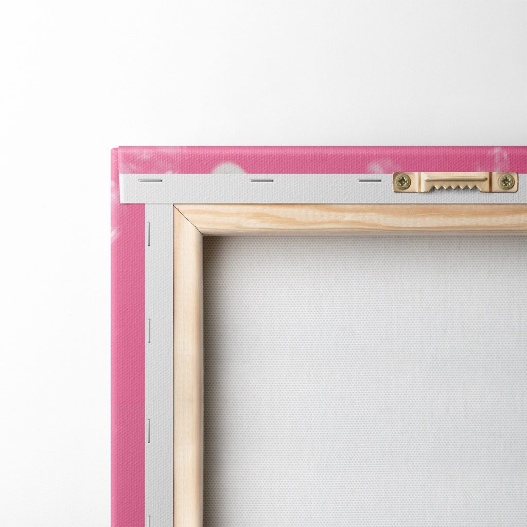 Konijn met roze bril — achterkant