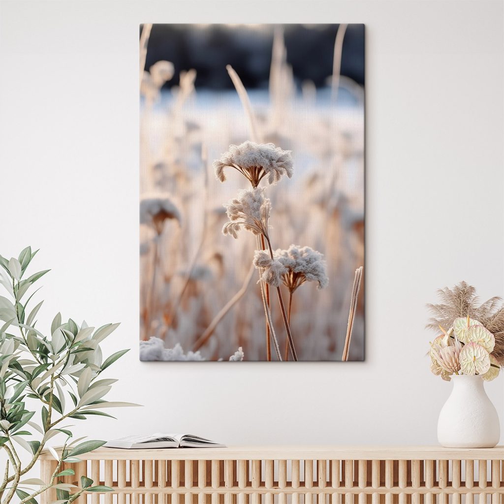 Winterrijp op fijne bloemstelen — interieur 1