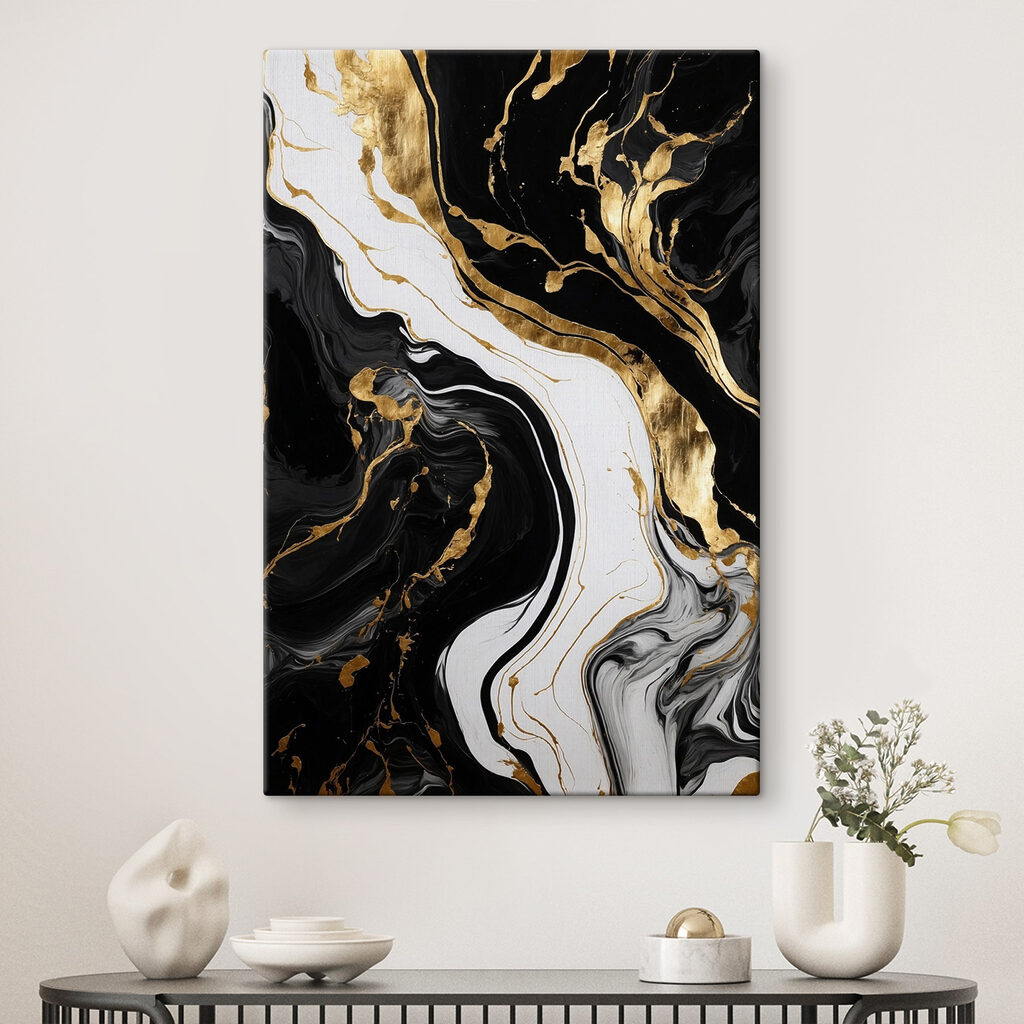 Witte stroom door zwart — interieur 1