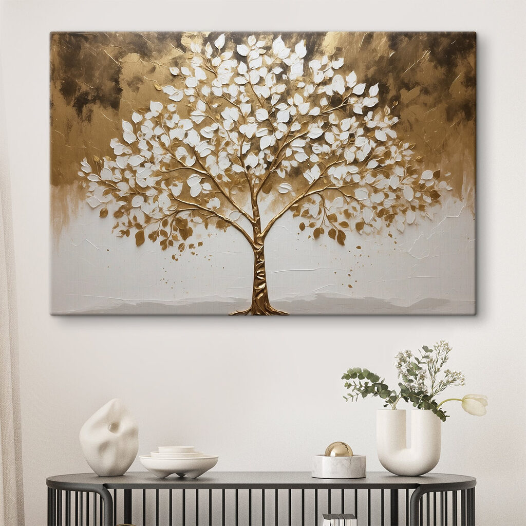 Boom met goudkleurig loof — interieur 3