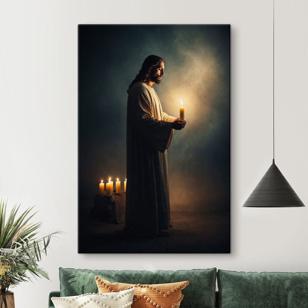 Jezus houdt een kaars — interieur 2