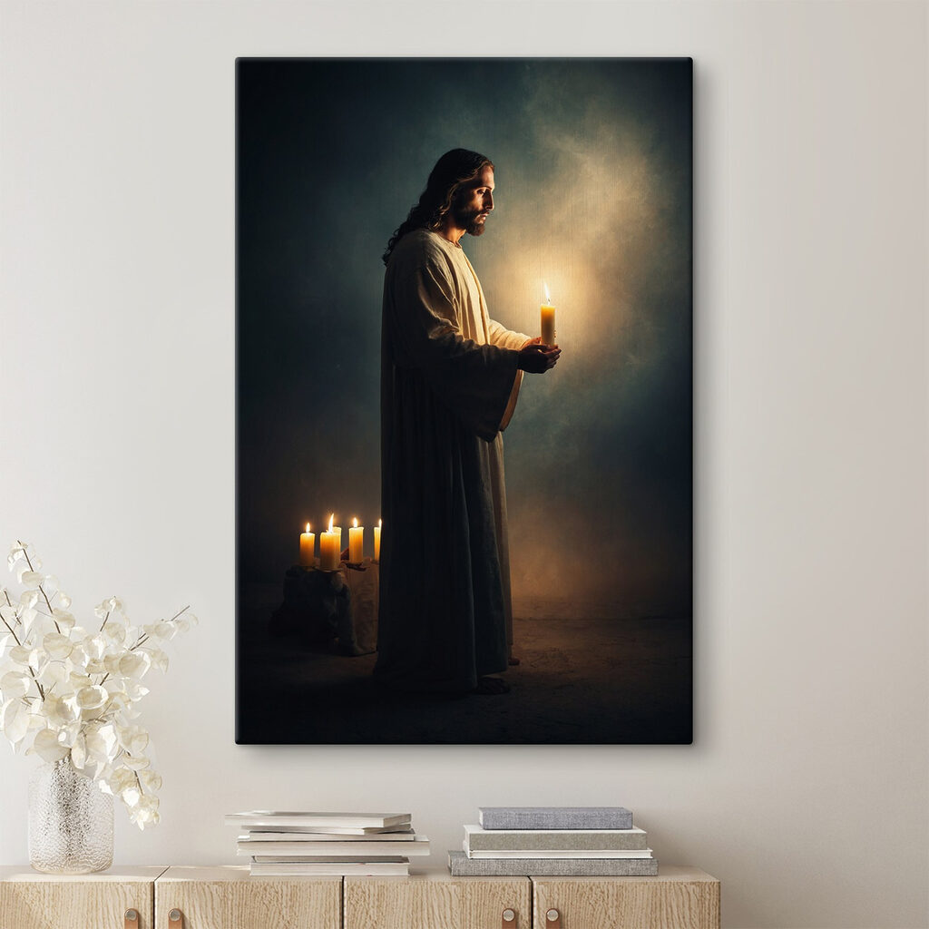 Jezus houdt een kaars — interieur 3
