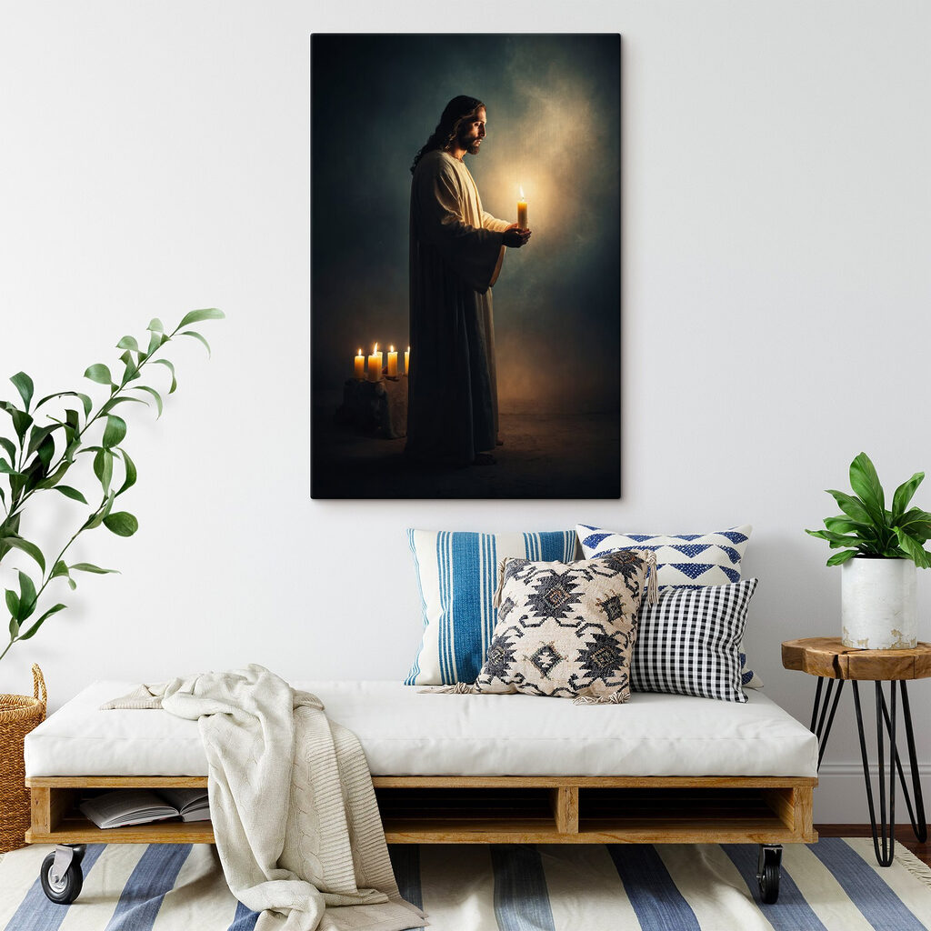 Jezus houdt een kaars — interieur 4