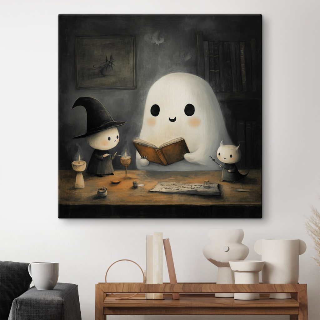 Een spookje leest voor — interieur 1