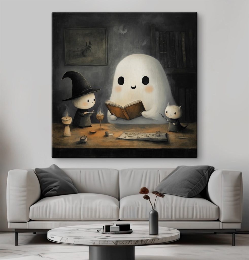 Een spookje leest voor — interieur 3