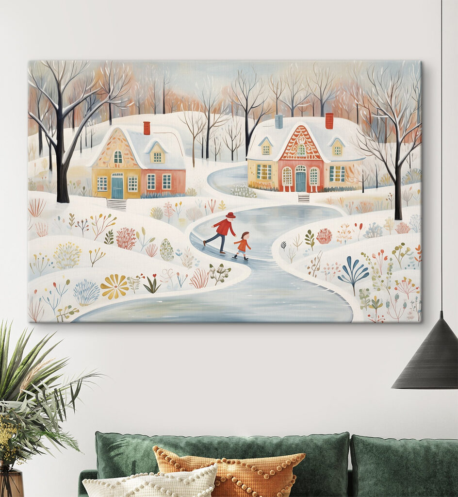 Schaatsen langs kleurige winterhuisjes — interieur 2